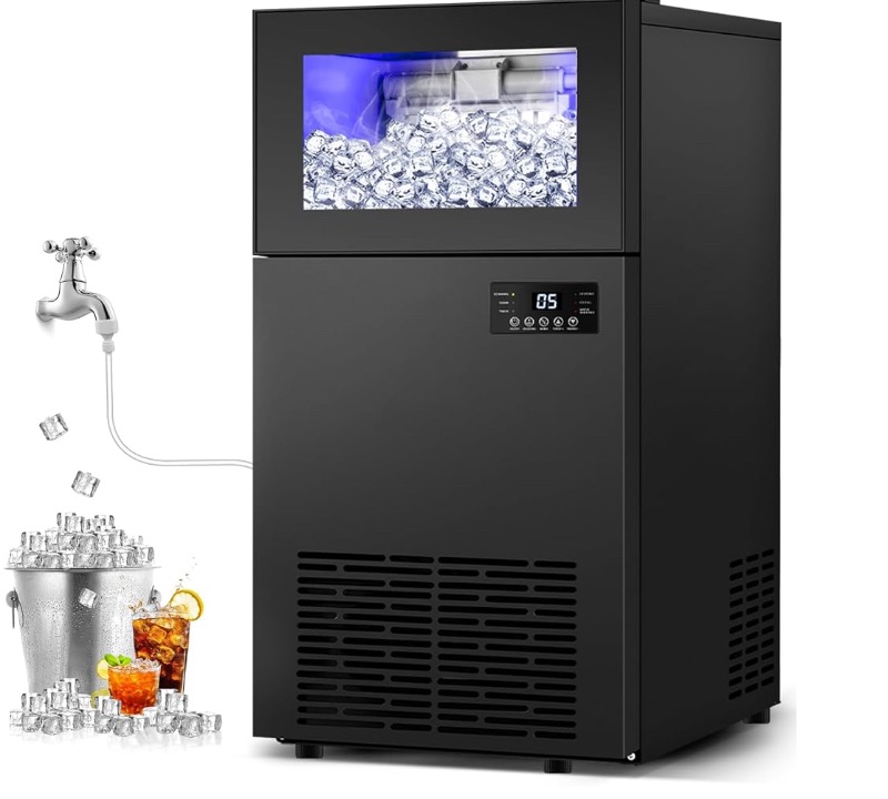 Photo 1 of ***SEE CLERK COMMENTS*** Ice Maker Machine, Stainless Steel with Water Filter, for Home Apartment & Commercial Use