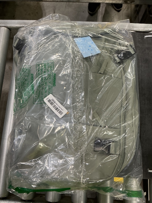 Photo 1 of ***CHECK CLERK NOTES*** Vacuum Backpack Travel Compression Bags with Air Pump for Carry On Luggage Seal Backpack for Men Waterproof 18x14x8 inches Personal Item Travel Bag with Vacuum Compression for Women - Green