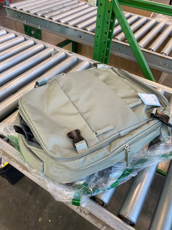 Photo 1 of ***CHECK CLERK NOTES*** Vacuum Backpack Travel Compression Bags with Air Pump for Carry On Luggage Seal Backpack for Men Waterproof 18x14x8 inches Personal Item Travel Bag with Vacuum Compression for Women - Green