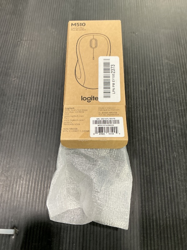 Photo 1 of *MINOR DAMAGE - USED - MISSING USB RECEIVER*
Logitech M510 Wireless Mouse, Mouse for Laptop and PC with USB Unifying Receiver, Programmable Buttons - Graphite