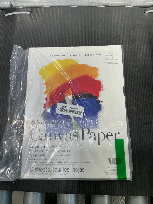 Photo 1 of *Minor Damaged*
Strathmore 200 Series Canvas Paper, Tape Bound Pad, 9x12 inches, 10 Sheets (115lb/187g) - Artist Paper for Adults and Students - Oil Paint, Acrylic Paint, Mixed Media, Art Journaling