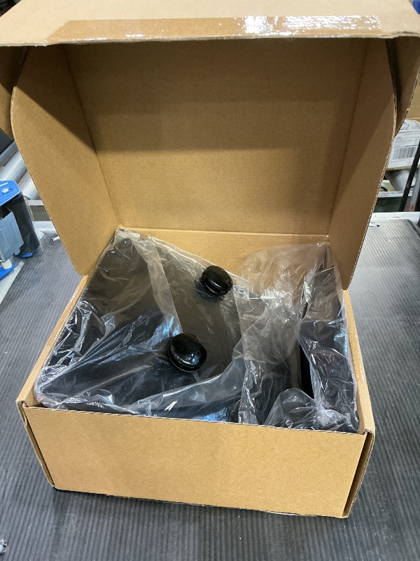 Photo 1 of 2 Pcs Magnetic Bulletin Board with Stand, 8x8 inch Magnet Display Stand Metal Tabletop Memo Board Magnetic Menu Easel Board for Home,Kitchen,School,Office Decor