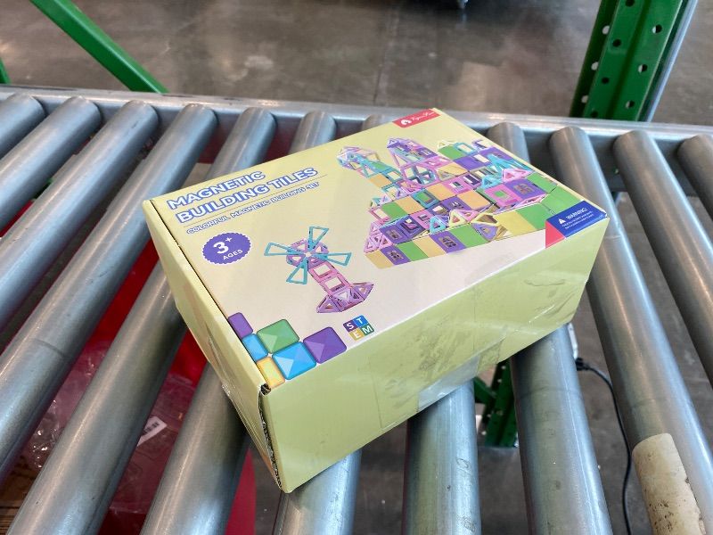 Photo 1 of *MISSING PARTS*
Magnetic Tiles Set, Magnet Building Blocks Set with Car for Kids Ages 3+, STEM Educational Montessori Learning Construction Toys for 3 4 5 6 7 8 + Year Old Toddlers Boys Girls Birthday Gifts*See Clerk Notes*
