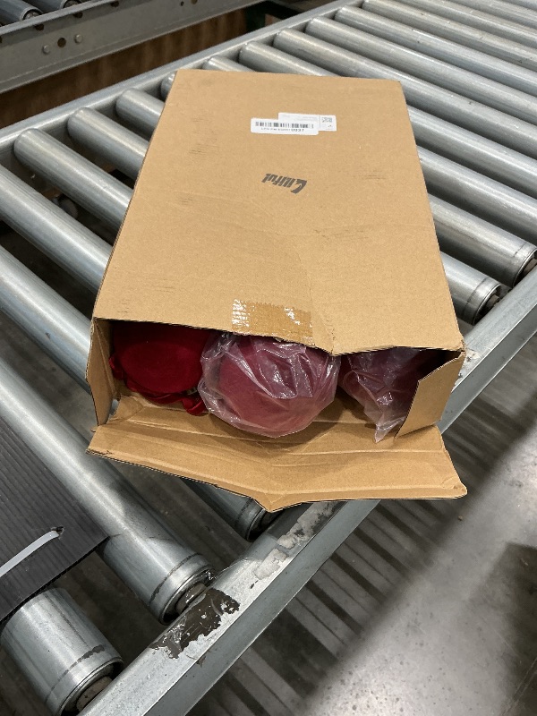 Photo 1 of *Missing Parts*
Liliful 15 Pcs Velvet Christmas Balls Bulk Flocked Christmas Tree Ball Ornaments Plastic Xmas Decorative Hanging Ornaments (Burgundy)