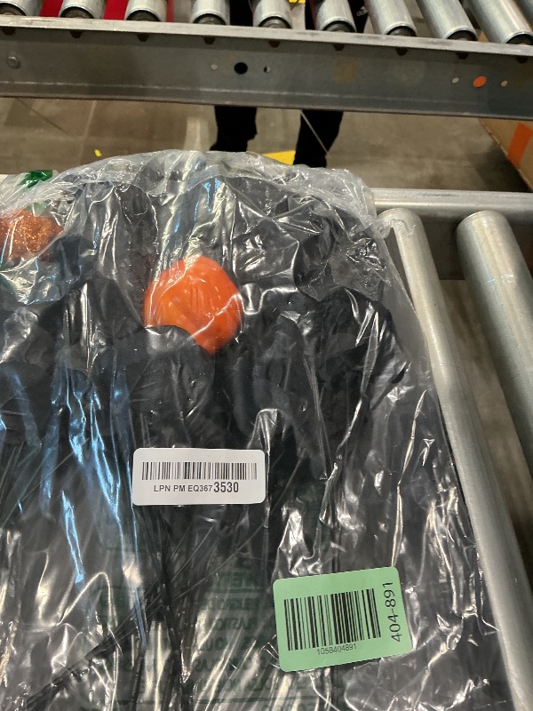 Photo 1 of 12PCS Black Halloween Pumpkin Decorations Indoor Artificial Fake Flowers: Eucalyptus Branches Stems Table Centerpieces Decor