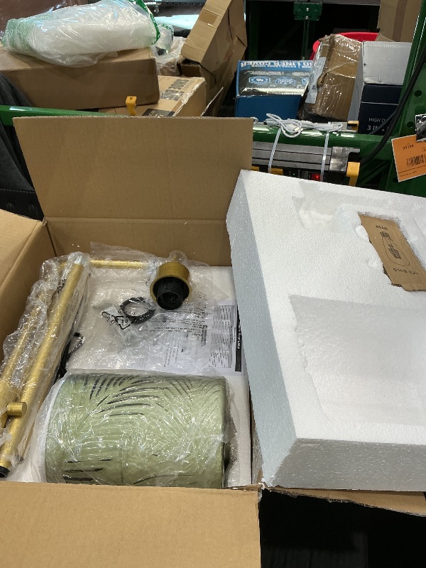 Photo 1 of ?Upgraded? Dimmable Glass Floor Lamp for Living Room, Modern Gold Standing Lamp with Green Feather Glass Lampshade & Knob Dimmer, Arc Tall Lamp for Bedroom Office Reading Room, 2700K Led Bulb Included