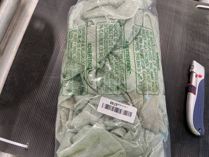 Photo 1 of ***SEE NOTES **** Keketo Sage Green Table Runner Cheesecloth 120 Inch 10 FT Rustic Boho Cheese Cloth Table Runner for Wedding Baby Shower Bridal Shower Sheer Gauze Centerpiece Home Decorations