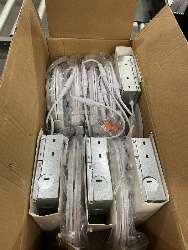 Photo 1 of 12 Pack Recessed Lighting 7 Inch with Junction Box, 5CCT 7 Inch LED Recessed Lights Dimmable 2700K/3000K/4000K/5000K/6000K, 16W 1300lm Ultra Thin Recessed Lighting - ETL and Energy Star Certified