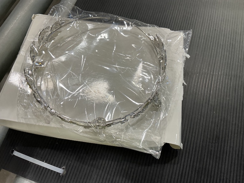 Photo 1 of ***MISSING PIECES*** Glenmal 3 Pcs Elf Ear Cuffs and Crown Halloween Rhinestone Leaf Headband Fairy Ear Cuffs Princess Cosplay Costume for Women (Silver)