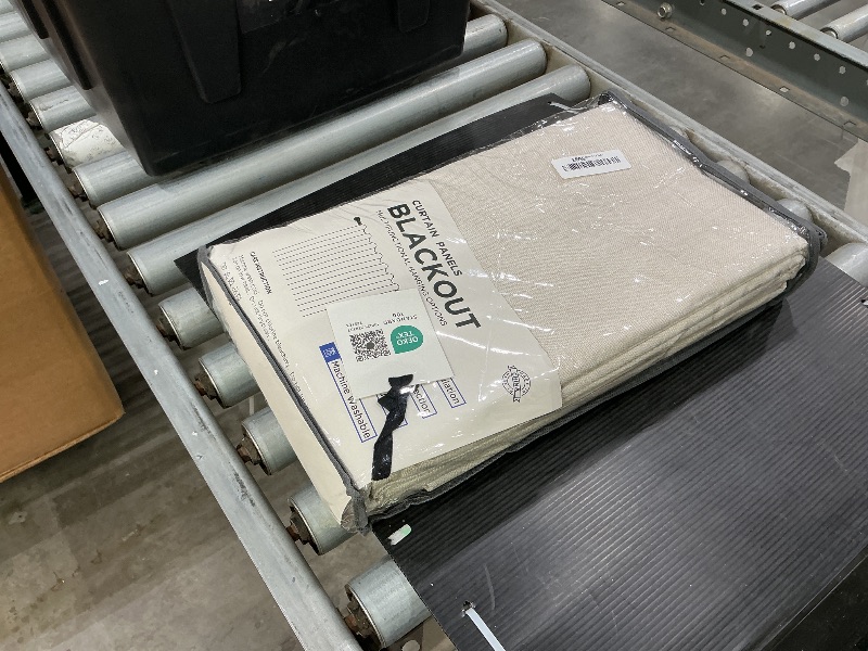 Photo 1 of 100% Blackout Shield Linen Blackout Curtains for Bedroom 108 Inches Long, Back Tab/Rod Pocket Living Room Drapes, Thermal Insulated Blackout Curtains 2 Panels Set, 50" W x 108" L,Cream