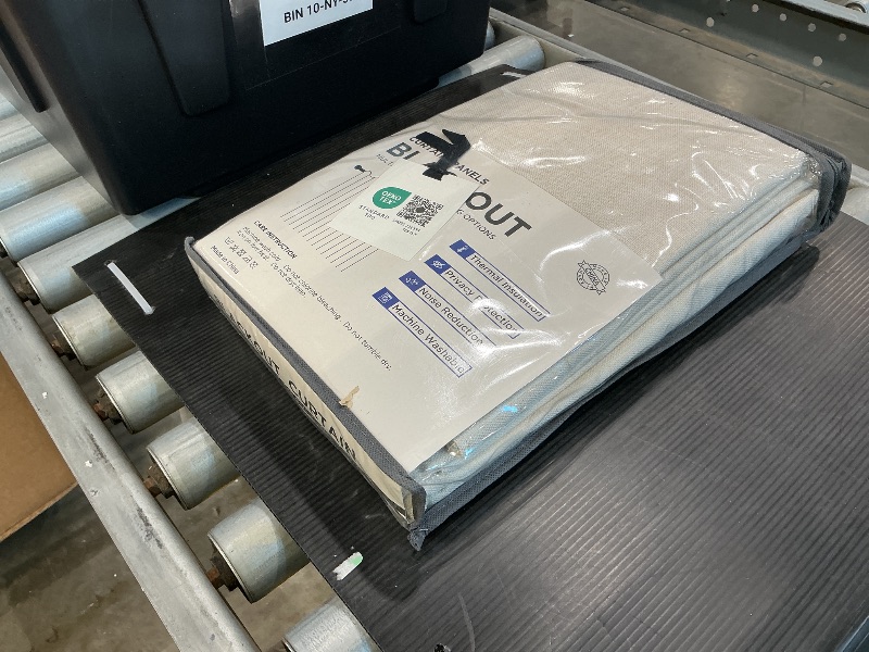 Photo 1 of 100% Blackout Shield Linen Blackout Curtains for Bedroom 84 Inches Long, Back Tab/Rod Pocket Living Room Drapes, Thermal Insulated Blackout Curtains 2 Panels Set, 50" W x 84" L, Cream