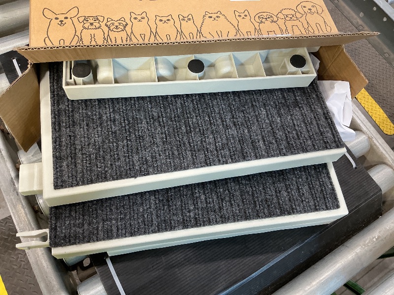 Photo 1 of 2 in 1 Dog Ramp Bed for Small Medium Pets Folding Collapsible Adjustable Cat Ramps with Non Slip Carpet Portable Indoor Puppy Ramp for Sofa,Chair