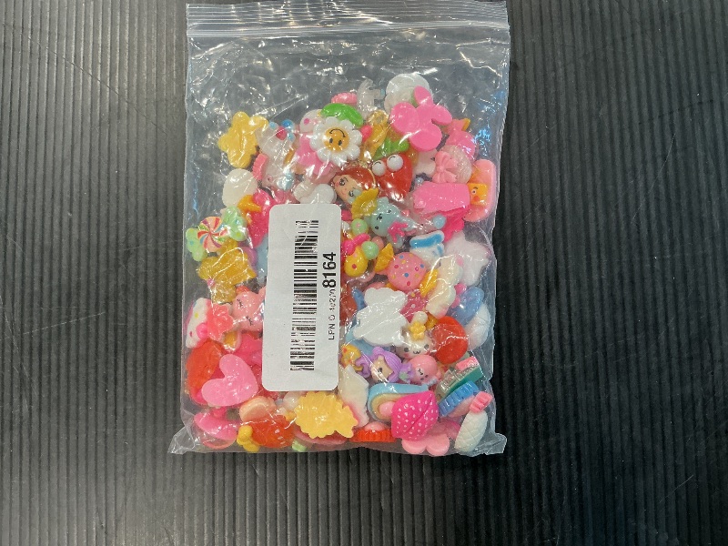 Photo 1 of 100Pcs Mixed Colors Slime Charms Assorted Cute Jelly Embellishments, Random Bulk Flatback Resin Ornament Bear Kawaii Slime Accessories for Phone Junk Case,Hairpins, Scrapbooking Crafting & DIY Decor