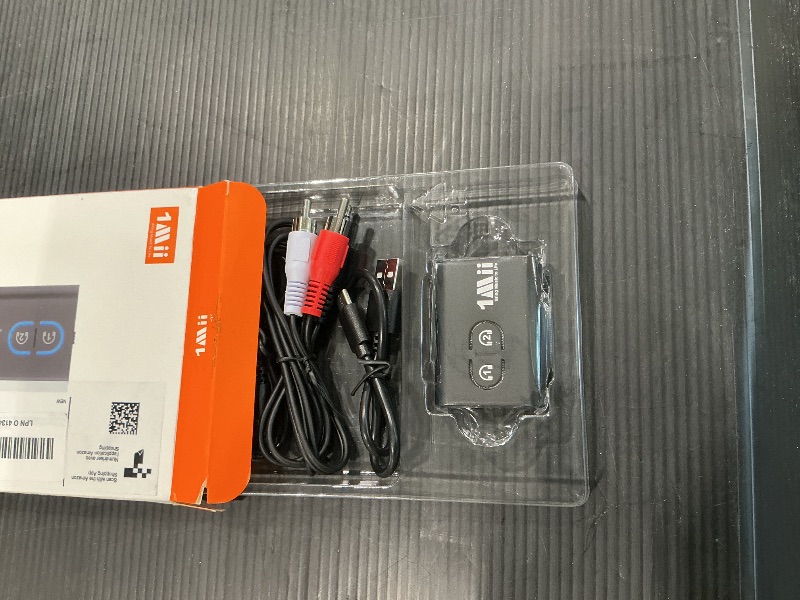 Photo 1 of 1Mii Bluetooth 5.3 Transmitter Receiver for TV to Wireless Headphones, Dual Link AptX Adaptive/Low Latency/HD Audio, Aux Adapter for Home Stereo, Airplane, Boat, Gym