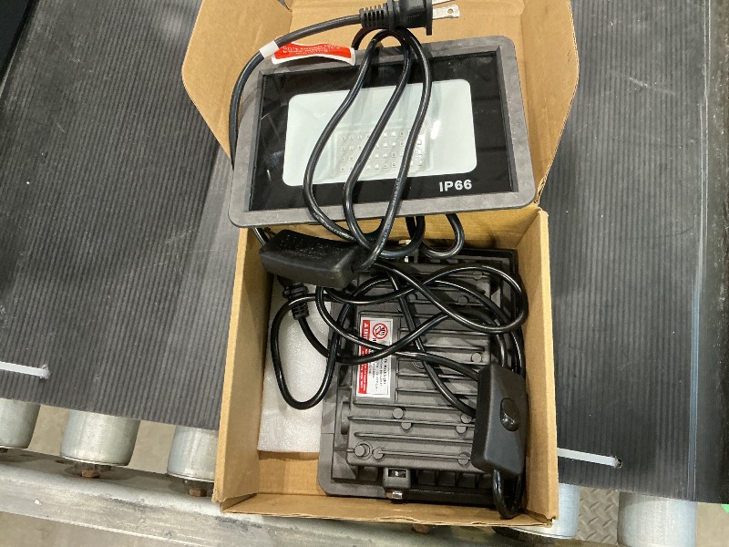 Photo 1 of 2 Pack 50W LED Black Light, Blacklight Flood Light for Glow Party IP66 Waterproof, Outdoor Black Lights with Switch&Plug for Halloween, Glow in The Dark, Neon Party, Fluorescent Poster, Birthday