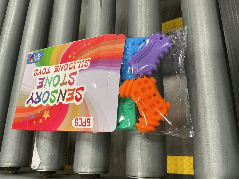 Photo 1 of 6Pcs Silicone Sensory Toys Set,Quiet Fidget Toys for Kids and Adults,Gamepad Texture Worry Stone for Calming,Fidget Stress Toys for Anxiety Relief-ADHD,Classroom Rewards,Party Favors