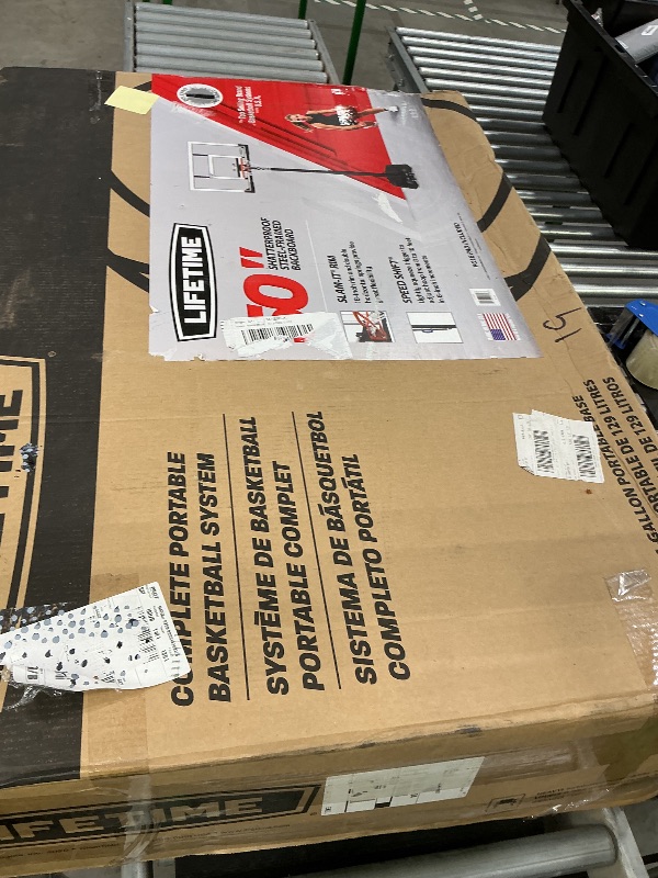 Photo 1 of ***SEE CLERK COMMENTS*** Lifetime 51544 Front Court Portable Basketball System, 50 Inch Shatterproof Backboard