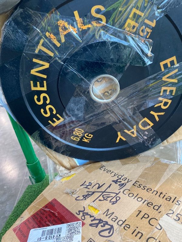 Photo 1 of *Partial Set* Fitvids 2" Olympic Bumper Weight Plates Set for Strength Training & Weightlifting, (15LB, 25LB, 35LB), Multiple Packages