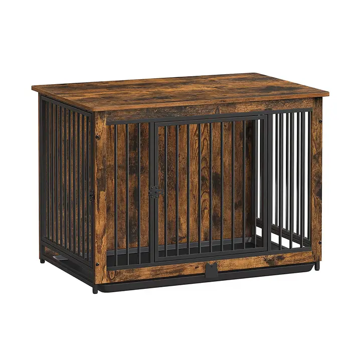 Photo 1 of ***SIMILAR*** Dog Crate Furniture, Dog Cage with Double Doors, Rustic Brown