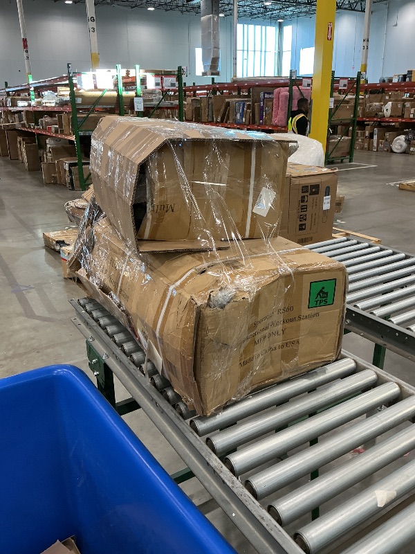 Photo 1 of *MISSING PARTS* Fitvids Multifunctional Home Gym Equipment with 160 lbs Weight Stack, Full Body Workout Weight Machine, Strength Training Exercise Equipment with Pulley System & Leg Press, All-in-One Workout Station