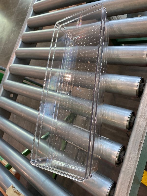 Photo 1 of *MISSING PARTS*
Criusia 2 Pcs Large Size Clear Drawer Organizer Set, Acrylic Non Slip Non Cracking Kitchen Drawer Storage Tray Divider, Multifunctional Storage for Cosmetics, Bathroom, Tools, Kitchen and Office