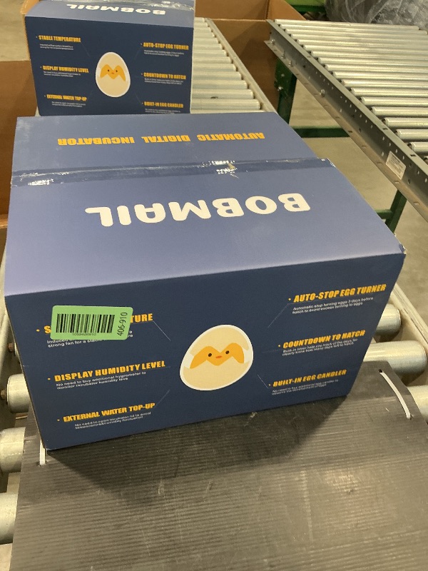 Photo 1 of 21 Egg Incubator, App Record Temperature and Humidity Data During Incubation, Incubator with Automatic Egg Turning and Humidity Control, Hold 21 Chicken Eggs (Blue)