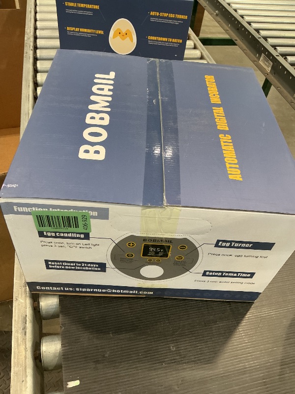 Photo 1 of 21 Egg Incubator, App Record Temperature and Humidity Data During Incubation, Incubator with Automatic Egg Turning and Humidity Control, Hold 21 Chicken Eggs (Blue)