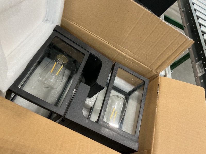 Photo 1 of [2 Pack] Solar Porch Lights Outdoor Motion Sensor, Solar Wall Lights with 2 Modes & Waterproof, Dusk to Dawn LED Outdoor Solar Lights for House, Exterior Front Porch Patio Fence Security Lamp