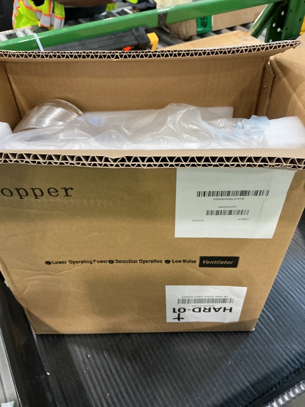 Photo 1 of ***VERY USED*** Gopper 12" Ultra Quiet Bathroom Fan w/LED Light, 1.0 Sone 141CFM 10x10 Mount