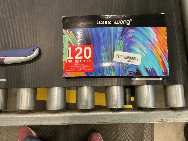 Photo 1 of 120 Colors Gel Pen Ink Refills, LANRENWENG Glitter Neon Gel Ink Pens Refills Replace Cartridges for Glitter Gel Pens Set,for Kids Drawing Adult Coloring Books for Women