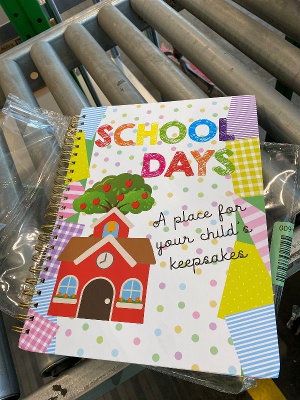 Photo 1 of *Minor Damaged* School Memory Book Hardcover Album Scrapbook Keepsake from Preschool Through 12th Grade with 14 Pockets School Photo Pictures Storage Graduation Gifts