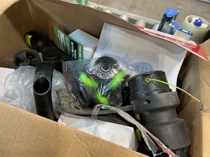 Photo 1 of 20V Cordless String Trimmer, Two 2.0Ah Battery Powered with Fast Charger, 12'' Grass Cutter with Auto Line Feed, 2-in-1 Electric Lawn Mower Grass Trimmer&Edger Lawn Tool with 8 Lines for Yard, Garden