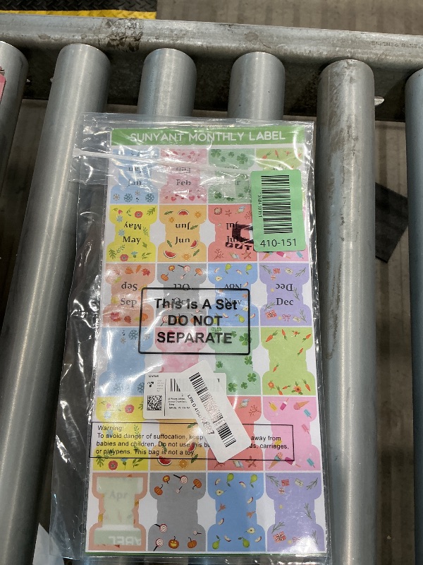 Photo 1 of 48 Pieces Adhesive Monthly Tabs Planner Stickers, 24 Month Tabs and 24 Blank Tabs Colorful Decorative Monthly Index Tab for Office School Study Planner Stickers and Accessories Journal Organization