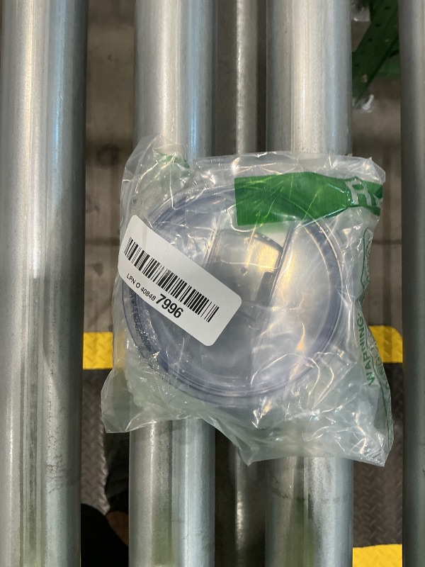 Photo 1 of 2 Replacement Lids for Stainless Steel Tumbler Travel Cup - Fits OF Inner diameter 3.7 to 3.74 INCH Yeti Rambler and others (Transparent) (30 OZ)