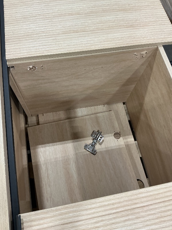 Photo 1 of *MISSING PARTS UNKNOWN*
Walker Edison Reema Fluted 4-Door Kitchen Sideboard Buffet Console, 69 Inch, Coastal Oak