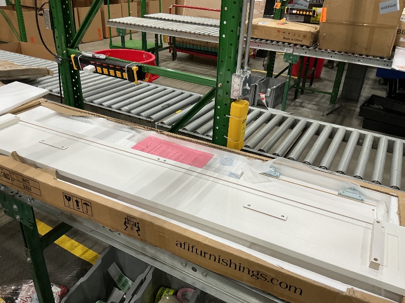 Photo 1 of AFI, Northfield Queen Murphy Bed Chest with Mattress, Storage Drawer and Built-in USB Charger, White