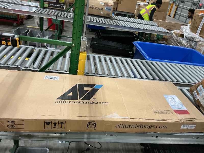 Photo 1 of AFI, Northfield Queen Murphy Bed Chest with Mattress, Storage Drawer and Built-in USB Charger, White