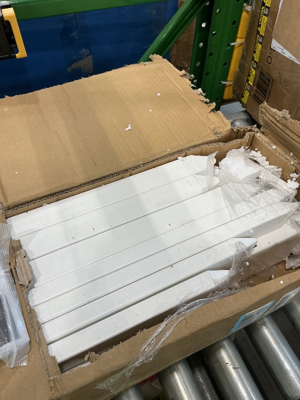 Photo 1 of 4ft H x 4ft W (1 Gate) No Dig WamBam Nantucket Gate Kit, White Vinyl Picket Yard Fence Gate with Hardware Included for Nantucket Fence Kit, Durable Outdoor Gate for Yard or Garden, BL19102