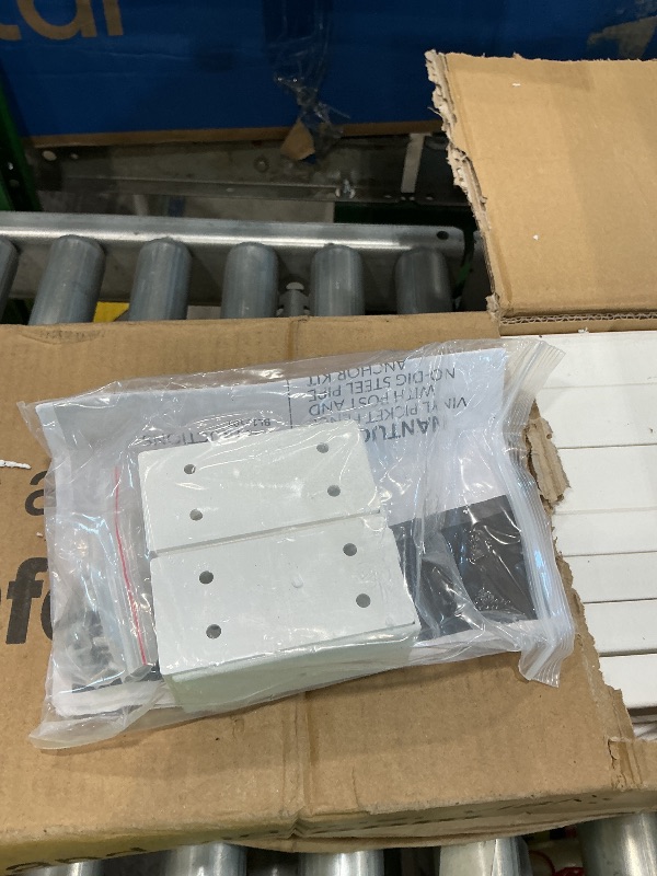 Photo 1 of 4ft H x 4ft W (1 Gate) No Dig WamBam Nantucket Gate Kit, White Vinyl Picket Yard Fence Gate with Hardware Included for Nantucket Fence Kit, Durable Outdoor Gate for Yard or Garden, BL19102