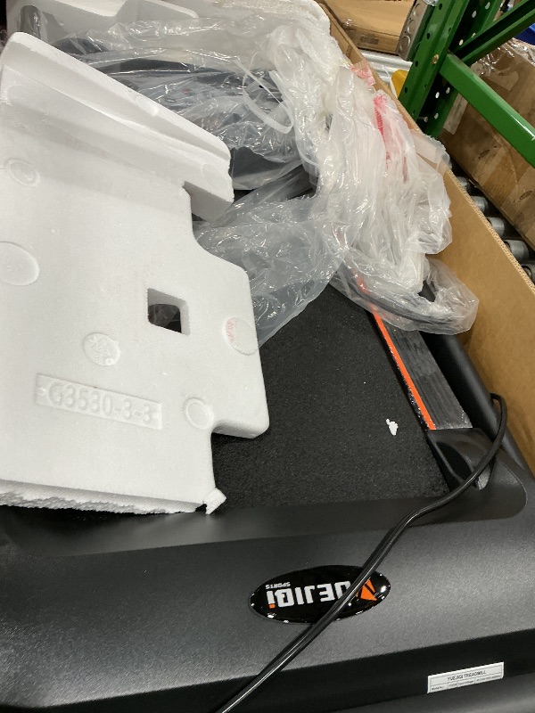 Photo 1 of YUEJIQI Treadmills for Home, 3.0HP Foldable Treadmill with Incline, Small Space Portable Running Machine, 240 Lbs Capacity with 12 Preset PROG, LED Display, Speaker and Cup Holder