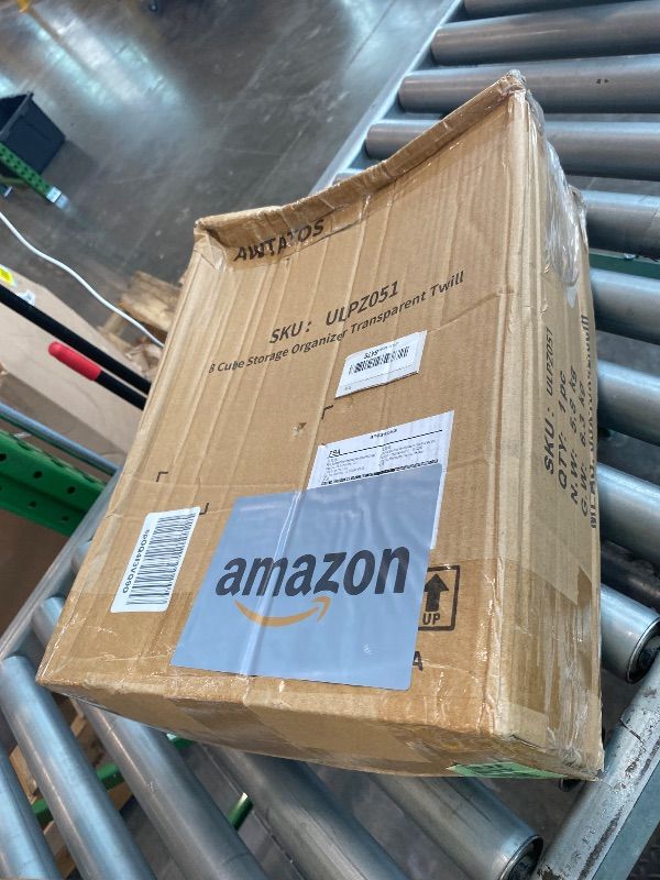 Photo 1 of *Missing Parts*
AWTATOS Closet Organizer 8 Cube Storage Shelves Clothes Organizers Closet Storage Stackable Cubby Shelving for Closet Bedroom Living Room Office, Transparent Twill