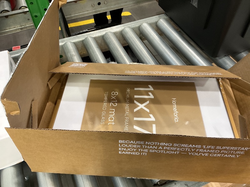 Photo 1 of *Factory Sealed*
Homeforia 11x17 Bronze Picture Frame, High End Metal 11x17 Brass Poster Frames with Mat 8x12 for Photo, 11 x 17 Frame Matted to 8 by 12 inch Print, 17x11 Thin Frame, Tempered Glass, Wall Kit, Set of 1