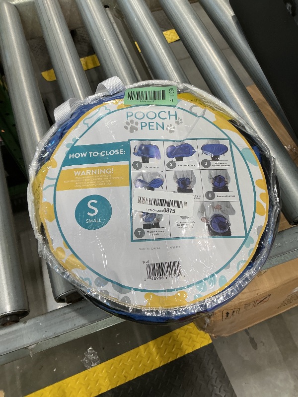 Photo 1 of *Minor Damaged - Check clerk notes*
Beatrice Home Fashions Portable, Collapsible, Pop Up Kennel Travel Cat and Dog Crate, 32.5" L x 19.5" W x 19.5" H, Blue