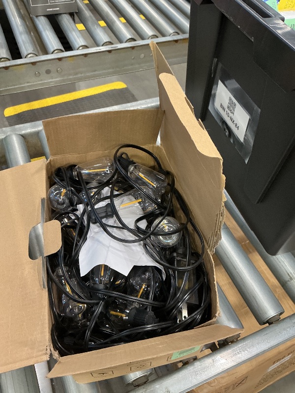 Photo 1 of *Untested*
YOYONACY 100 FT Outdoor String Lights for Outside, IP65 Waterproof ST38 LED Shatterproof Bulbs, Dimmable & Timable, 3 Light Modes, Hanging Patio Edison Lights for Porch Backyard Cafe Bistro