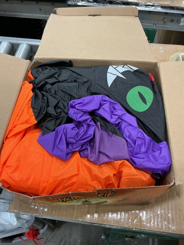 Photo 1 of 11FT Halloween Inflatable, Giant Halloween Inflatables Archway, Inflatables Blow Up Scary Pumpkin with Ghost and Cat for Lawn Garden Yard Holiday Party Decorations