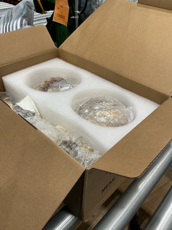 Photo 1 of *Minor Damage*
Shenmoyl Battery Operated Wall Sconce Set of 2, Amber Tulip Vintage Wall Light Fixture Rechargeable 5000mAh Battery Powered Wall Lamp with Remote for Living Room Bathroom