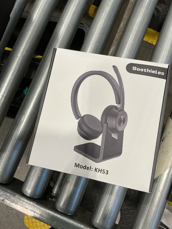 Photo 1 of (Upgraded Version) Wireless Headset, Bluetooth Headset with Noise Cancelling Microphone, Best Headphones with Mic Mute & USB Dongle for PC/Computer/Laptop/Cell Phones/Remote Work/Call Center