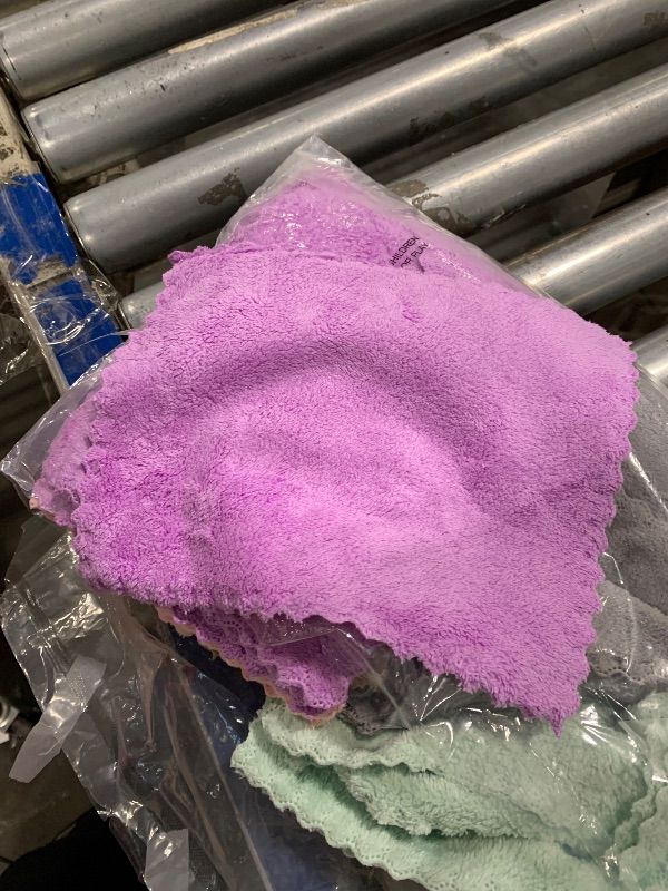 Photo 1 of ***SMALL*** 19 Pack Kitchen Dishcloths - Does Not Shed Fluff - No Odor Reusable Dish Towels, Premium Dish cloths, Super Absorbent Coral Fleece Cleaning Cloths, Nonstick Oil Washable Fast Drying (Multicolor)