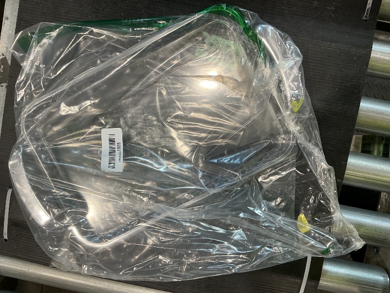 Photo 1 of *MINOR DAMAGE - USED*
Clear Acrylic Serving Tray 8x14 Inches, Bar Tray Organiser for Ottoman Coffee Table Decorative with Handles (Clear, 14" x 8" x 2")