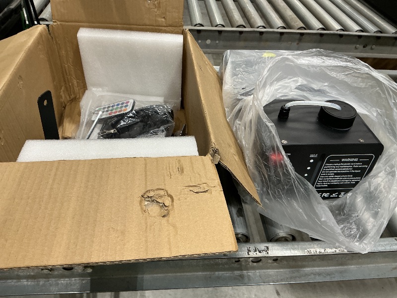 Photo 1 of 1200W Fog Machine Outdoor Indoor, 18 Lights Halloween Smoke Machine Fog with 6000 CFM, 13 Colors & Remote Controls for Party Stage Effect